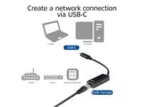 Een Adapter ACT USB-C naar Gigabit Ethernet koop je bij Goedkope Kantoorbenodigdheden