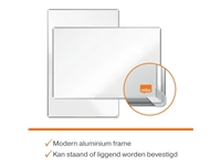 Een Whiteboard Nobo Premium Plus 100x150cm staal koop je bij Buro De Peuter