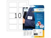 Een Naambadge etiket HERMA 4412 80x50mm verwijderbaar wit 250 etiketten koop je bij Van Leeuwen Boeken- en kantoorartikelen