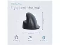 Een Muis R-Go ergonomische HE Basic wireless rechts M grijs koop je bij EconOffice