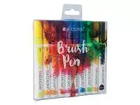 Brushpen Talens Ecoline set á 10 stuks assorti