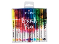 Brushpen Talens Ecoline set á 10 stuks assorti