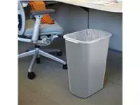 Afvalbak Rubbermaid groot 39liter grijs