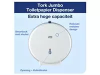 Een Toiletpapierdispenser Tork Jumbo T1 metaal wit 246040 koop je bij L&N Partners voor Partners B.V.