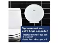 Een Toiletpapierdispenser Tork Jumbo T1 metaal wit 246040 koop je bij KantoorProfi België BV