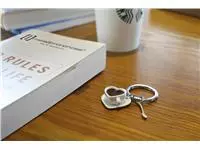 Een Sleutelhanger Metalmorphose "Coffee lover" koop je bij Totaal Kantoor Goeree