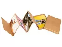 Een Leporello box walther design 11 foto's formaat 10x15cm kraft koop je bij Totaal Kantoor Goeree