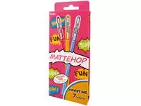 Een Gelschrijver Pentel K110 Mattehop Fun Sweet medium assorti blister à 7 stuks koop je bij Unimark Office B.V.
