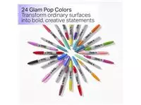 Een Viltstift Sharpie Glampop fijn assorti blister à 24 stuks koop je bij Van Leeuwen Boeken- en kantoorartikelen