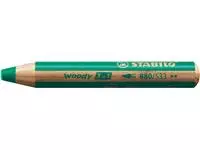 Een Kleurpotloden STABILO 880 woody 3 in 1 multitalent groen koop je bij KantoorProfi België BV