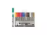 Een Glas- & Porseleinstiften Creativ Company 1-2mm set à 12 kleuren koop je bij EconOffice