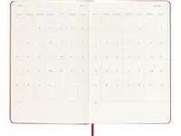 Agenda 2025 Moleskine 12M Planner Weekly 7dagen/1pagina large hc scarlet red