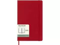 Agenda 2025 Moleskine 12M Planner Weekly 7dagen/1pagina large hc scarlet red