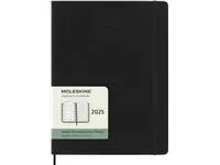 Agenda 2025 Moleskine 12M Planner Weekly 7dagen/1pagina extra large sc black