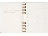 Een Life planner 2025 Moleskine 12M Spiral 7dagen/2pagina's extra large hc black koop je bij Unimark Office B.V.