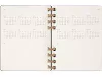 Een Life planner 2025 Moleskine 12M Spiral 7dagen/2pagina's extra large hc black koop je bij Unimark Office B.V.