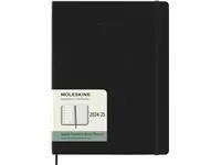 Een Agenda 2024/2025 Moleskine 18M Planner Weekly 7dagen/1pagina extra large hc black koop je bij Goedkope Kantoorbenodigdheden