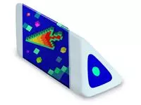 Een Gum Maped Pixel Party Pyramid display à 24 stuks koop je bij Van Leeuwen Boeken- en kantoorartikelen