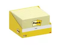 Een Memoblok 3M Post-it 6830 Notes76x127mm Canary Yellow koop je bij Van Hoye Kantoor BV