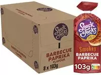 Een Rijstwafel Snack-a-Jacks BBQ paprika pak 103 gram koop je bij Van Leeuwen Boeken- en kantoorartikelen