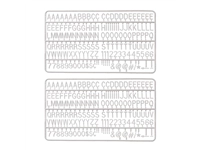 Letter set IEZZY voor letterbord 2x150 wit