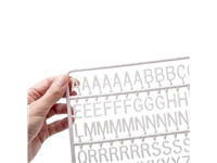 Letter set IEZZY voor letterbord 2x150 wit