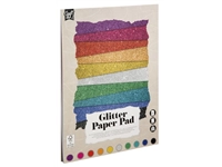 Een Hobbykarton CarftID glitter 24x34cm 180gr 10 vel 10 kleuren koop je bij EconOffice