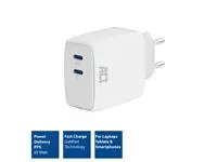 Oplader act 65w 2-poorts usb c wit