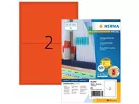 Een Etiket HERMA 4567 199.5x143.5mm rood 200 etiketten koop je bij EconOffice