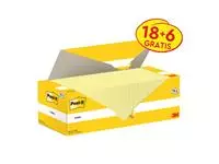Een Memoblok 3M Post-it 654-CY 76x76mm geel voordeelpak koop je bij Van Hoye Kantoor BV