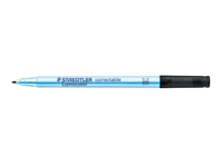 Een Viltstift Staedtler Lumocolor 305 non permanent correctable M zwart koop je bij NiceSupplies.nl