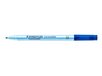 Viltstift Staedtler Lumocolor 305 non permanent correctable M blauw