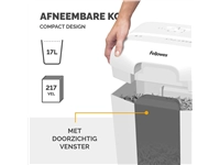 Een Papiervernietiger Fellowes Powershred LX50 snippers 4x37mm wit koop je bij Van Hoye Kantoor BV