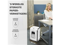 Een Papiervernietiger Fellowes Powershred 15C snippers 4x40mm wit koop je bij Van Hoye Kantoor BV