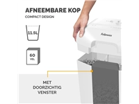 Een Papiervernietiger Fellowes Powershred LX25 snippers 4x37mm wit koop je bij Van Hoye Kantoor BV