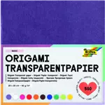 Een Origami papier Folia 20x20cm transparant 42gr 500 vel in 10 kleuren koop je bij MV Kantoortechniek B.V.