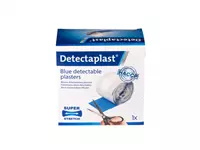 Een Elastische blauwe textielpleister Detectaplast 6cmx5m koop je bij The Cartridge Company