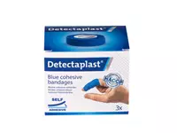 Snelpleister blauw Detectaplast 2,5cmx4,5m 3 stuks