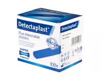 Een Elastische blauwe textielpleister Detectaplast 19x72mm koop je bij Van Hoye Kantoor BV