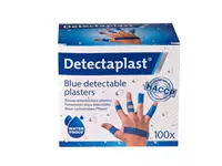 Waterafstotende blauwe pleister Detectaplast assorti 100 stuks