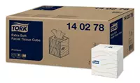 Een Facial tissues Tork extra zacht premium 2-laags 100vel kubus wit 140278 koop je bij Van Hoye Kantoor BV