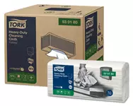 Een Reinigingsdoek Tork Heavy-Duty Cleaning XL W4 nonwoven 70 vel wit 530180 koop je bij Van Hoye Kantoor BV