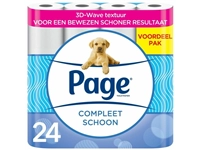 Een Toiletpapier Page Compleet Schoon 2-laags 140vel 24 rol wit koop je bij MegaOffice