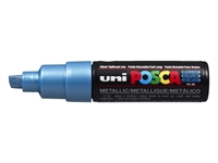 Een Verfstift Posca PC8K breed schuin metallic blauw koop je bij The Cartridge Company