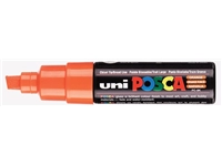 Verfstift Posca PC8K breed schuin donker oranje