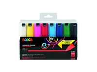 Een Verfstift Posca PC7M breed assorti set à 8 stuks koop je bij QuickOffice BV