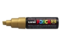 Verfstift Posca PC8K breed schuin goud