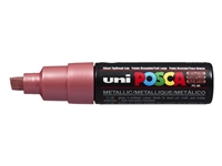 Een Verfstift Posca PC8K breed schuin metallic rood koop je bij Klik Office BV