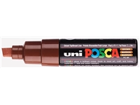 Een Verfstift Posca PC8K breed schuin bruin koop je bij NiceSupplies.nl