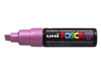 Buy your Verfstift Posca PC8K breed schuin metallic roze at QuickOffice BV